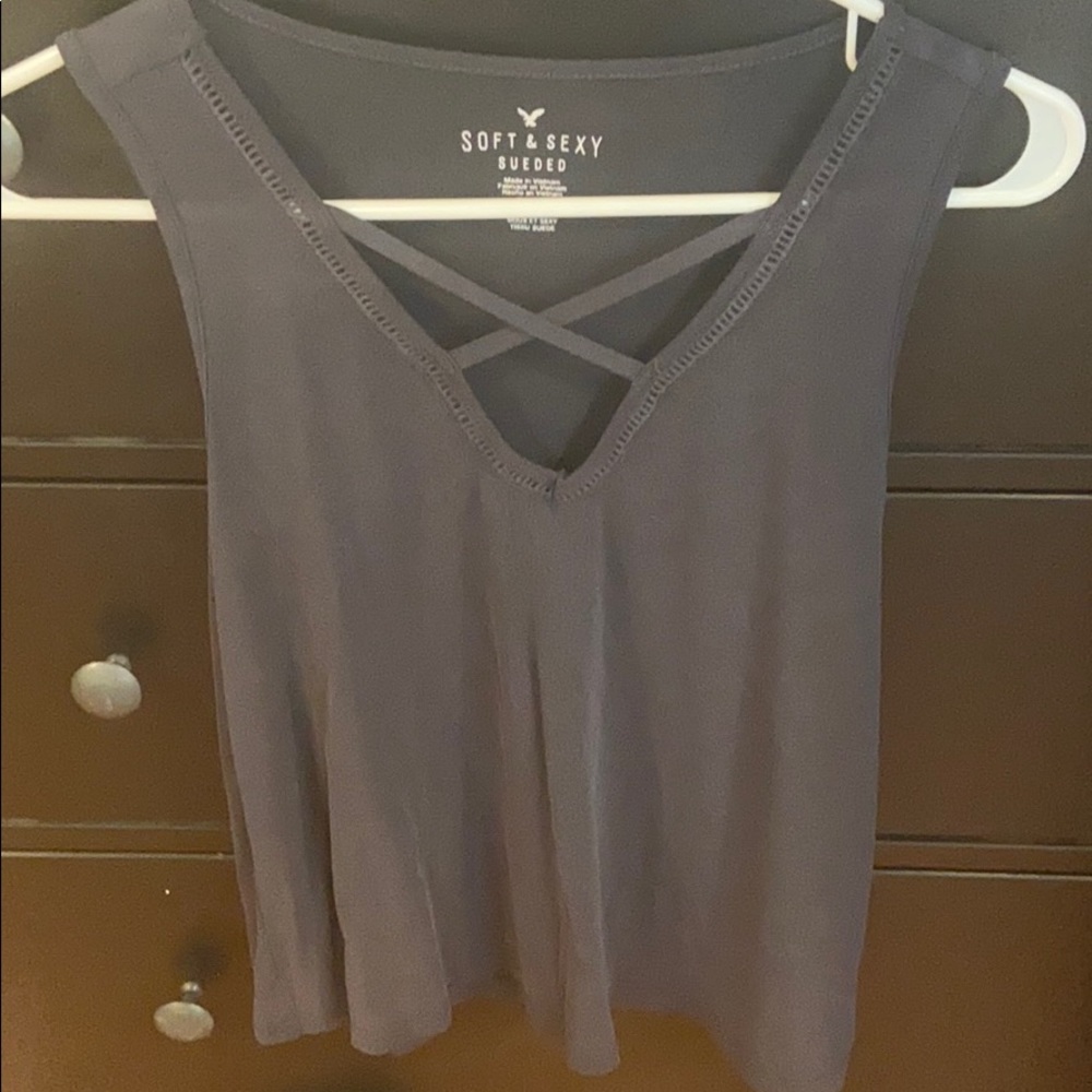 Black tank top